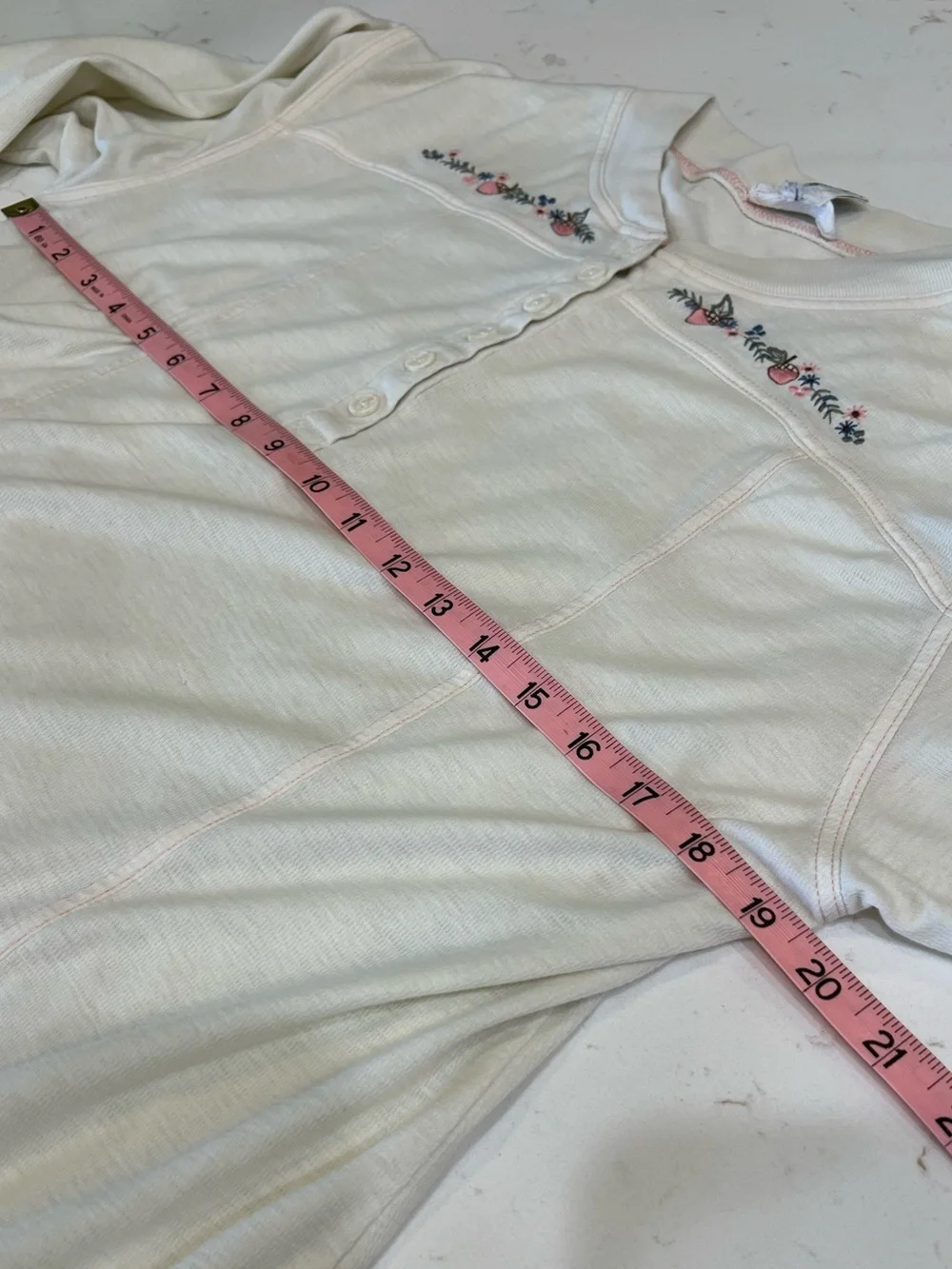 Vintage 90s Cuddle Duds Embroidered Long Sleeve Nightgown L
